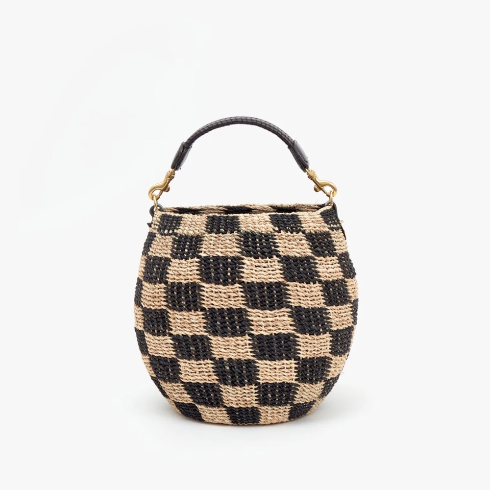 Clare V Pot De Meil checkered bag